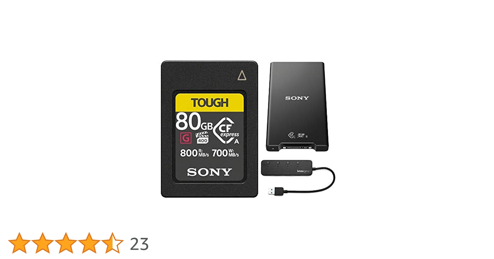【美品】SONY CFexpress TYPE A 80GB Sony CFexpress Type A 80GB Memory Card with Card Reader and